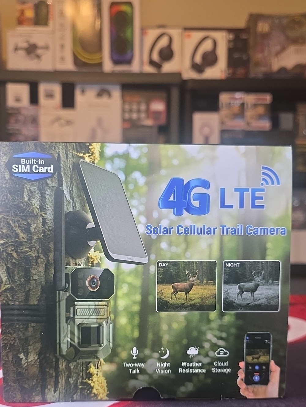 4G LTE Solar Cellular Trail Camera - With Solar Panel